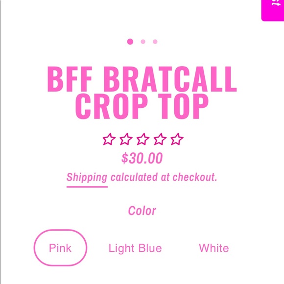 Play gang gear bratz powder puff girls crop top - Picture 2 of 2